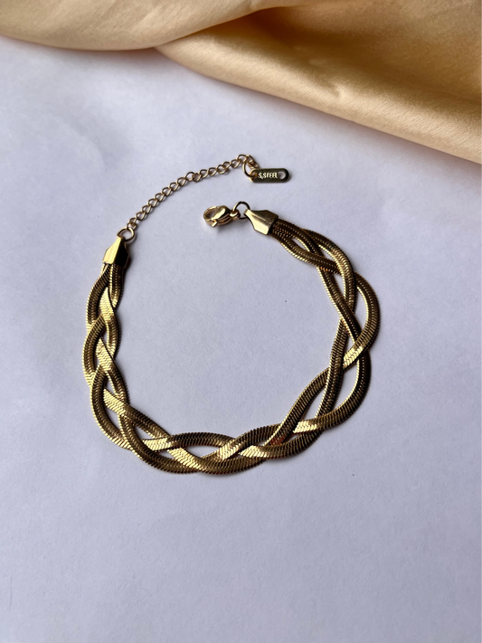 Twisted Snake Chain Bracelet