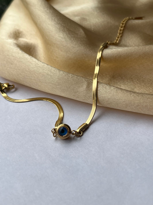 Evil Eye Snake chain Bracelet