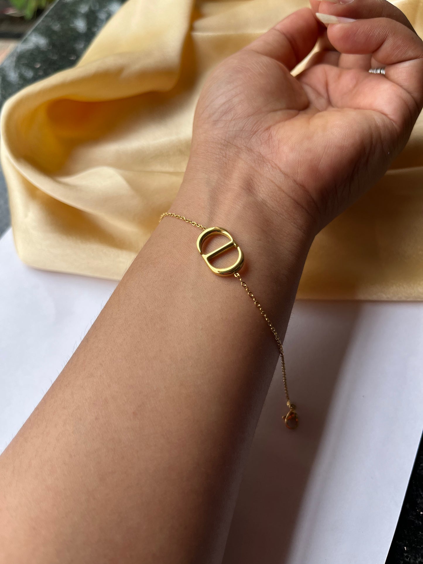 Statement Link Gold Bracelet