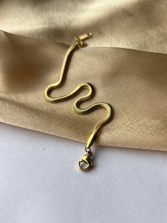 Bold Snake Chain Bracelet