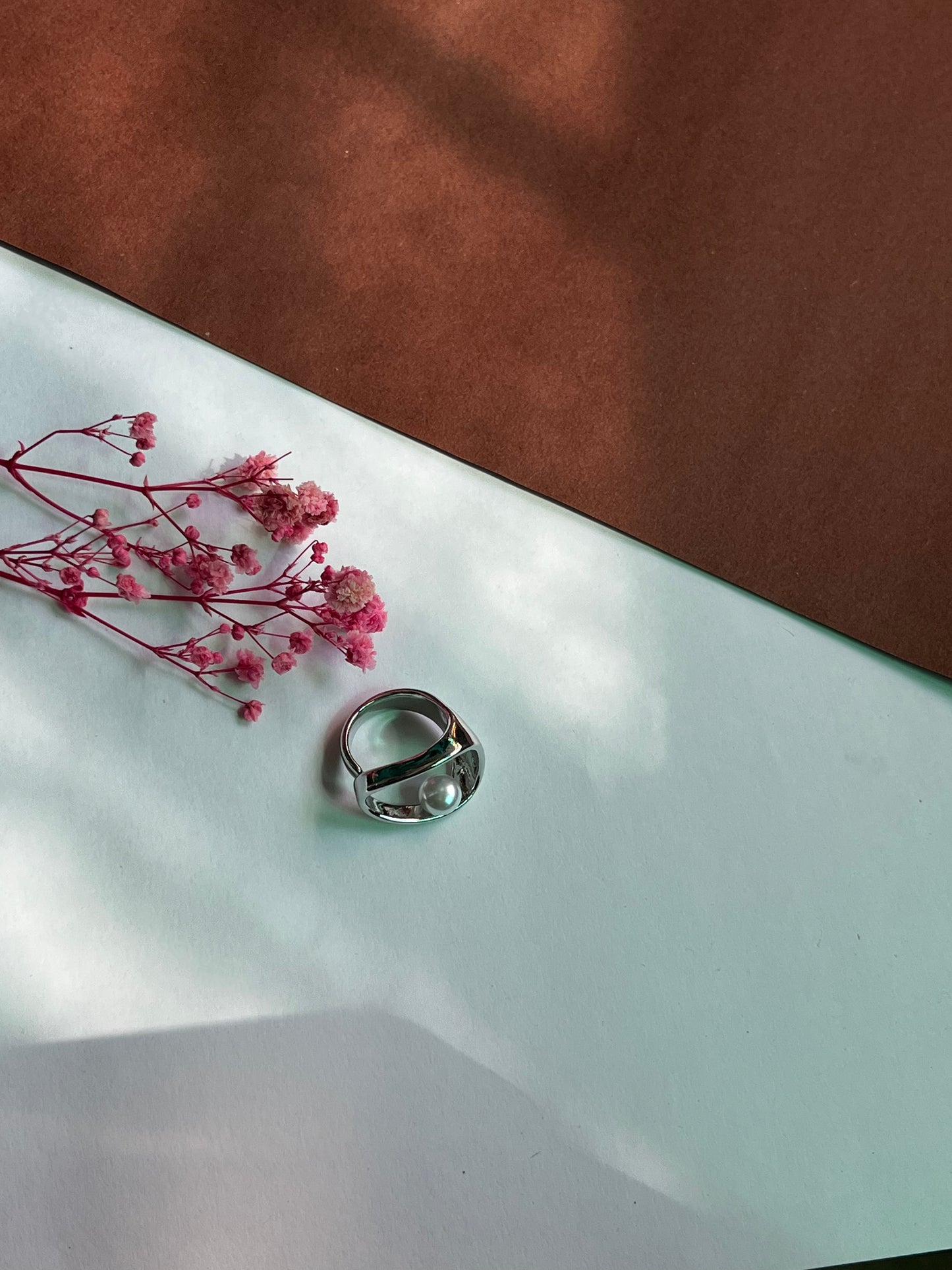 Ivory Dream Pearl Silver Ring