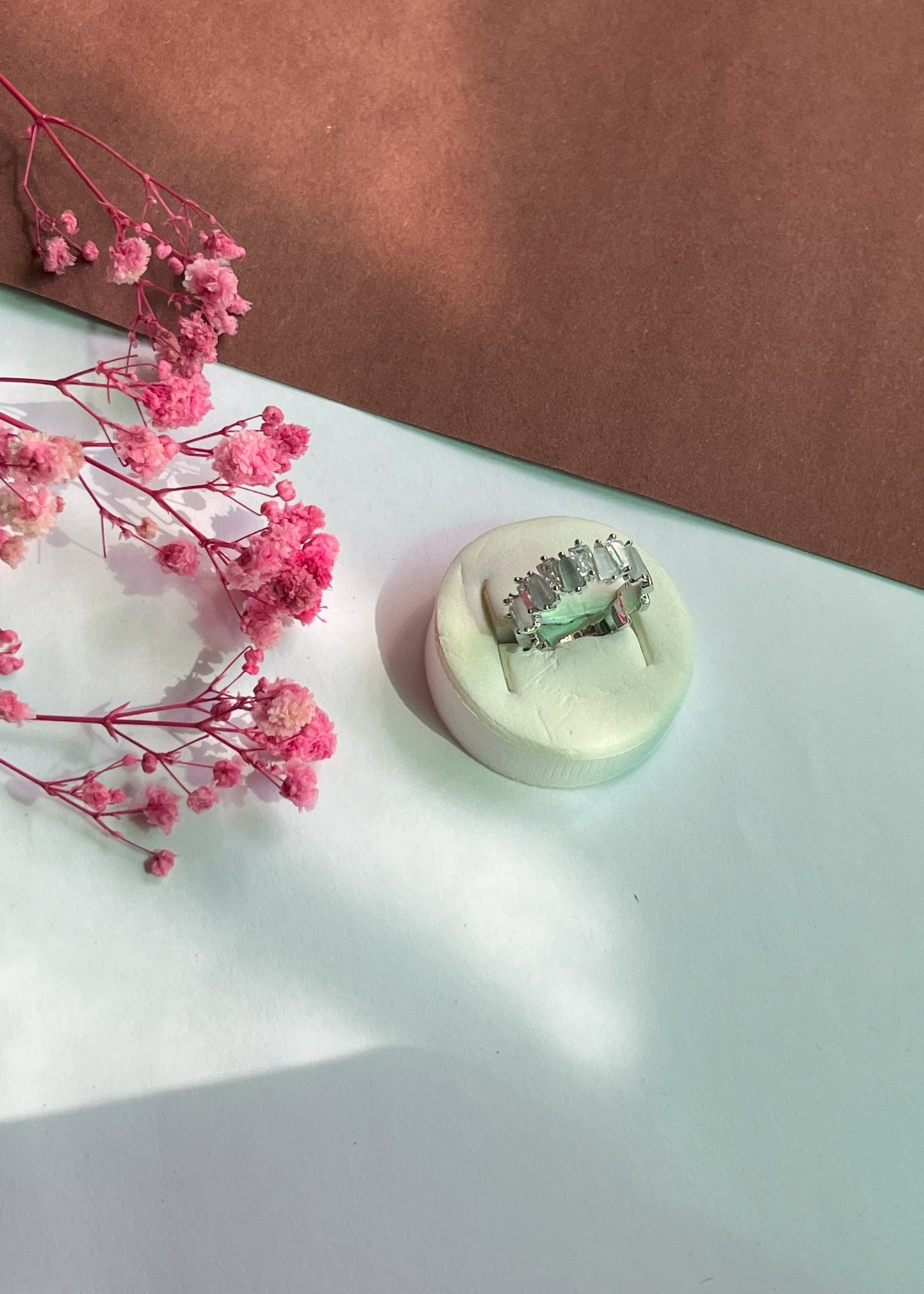 Silver Radiance Stone Ring