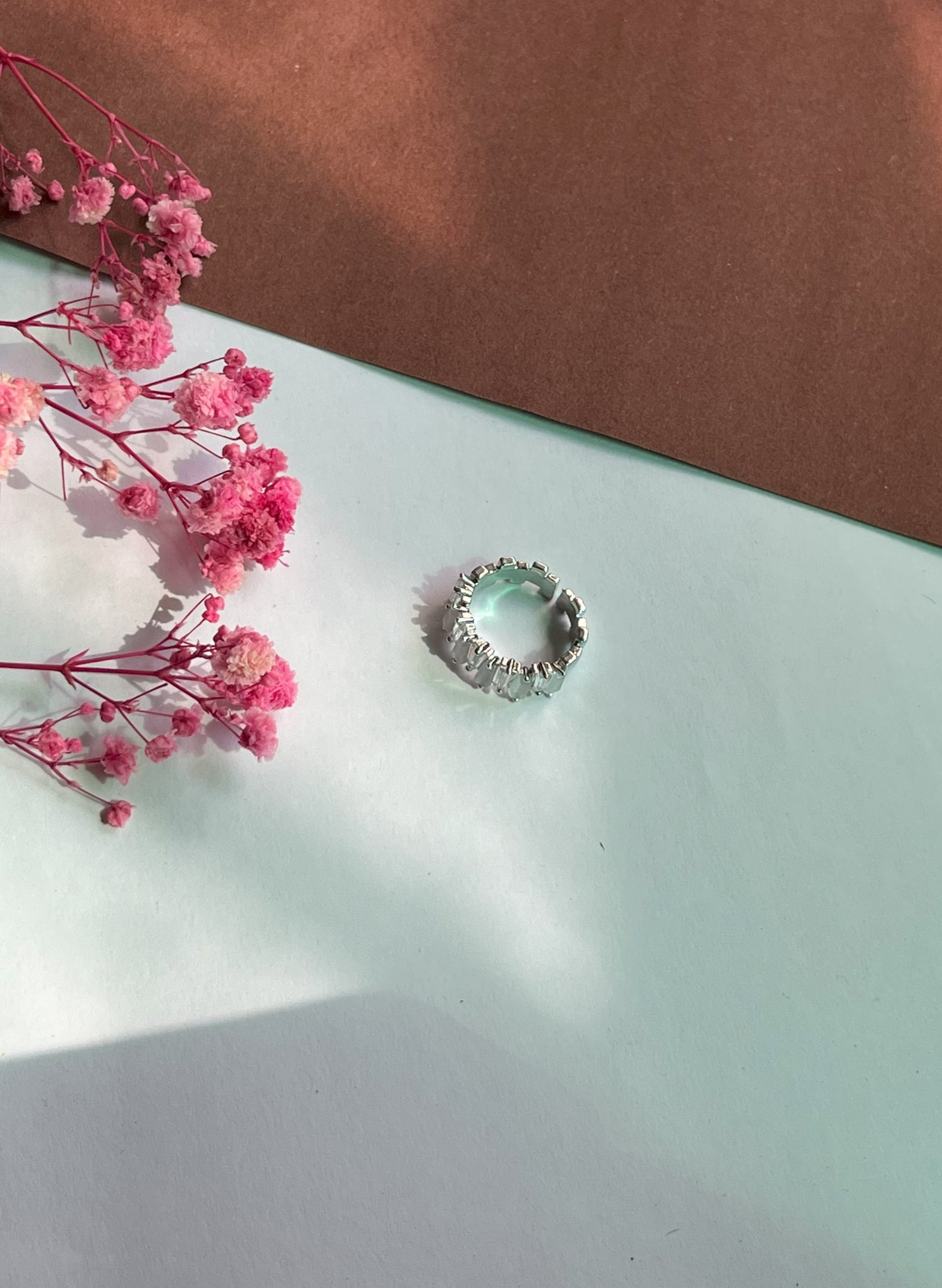 Silver Radiance Stone Ring