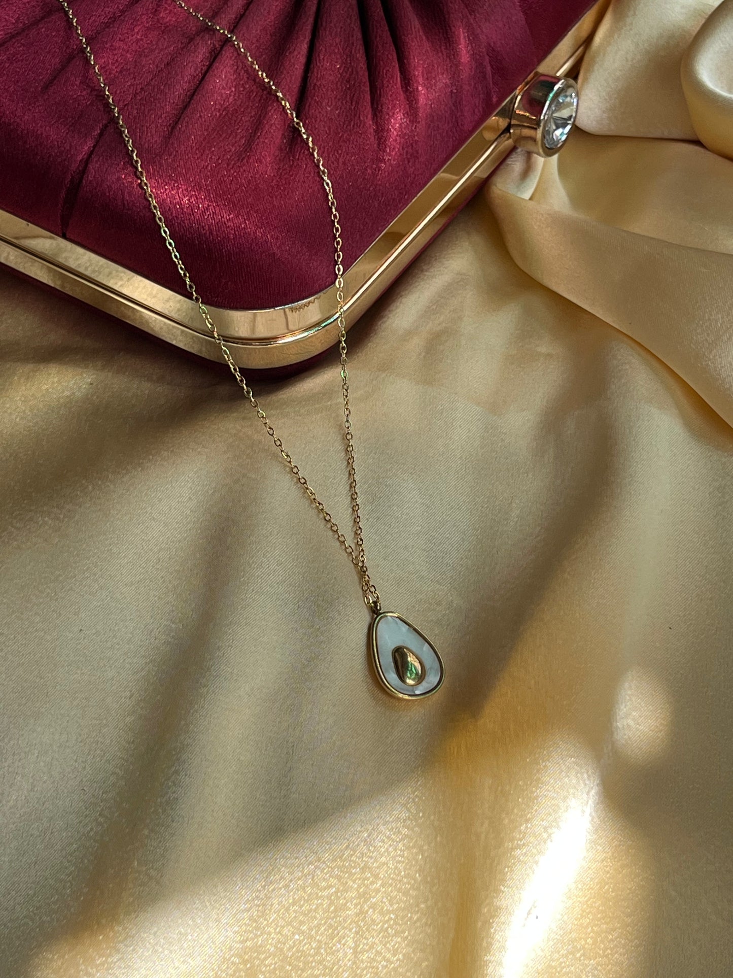 Golden Avocado Necklace
