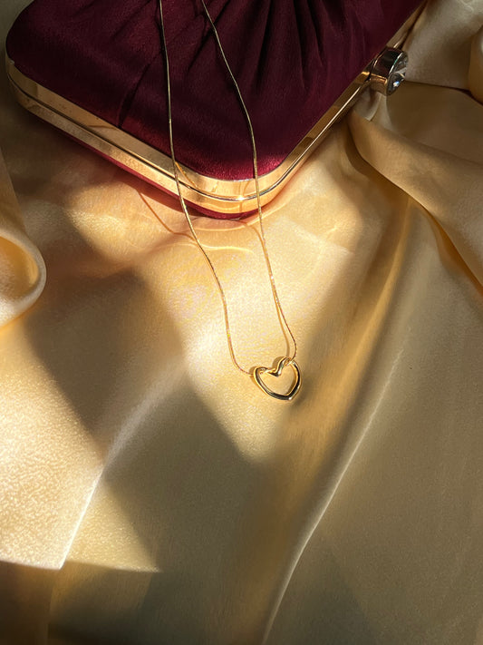 Pure Heart Golden Necklace