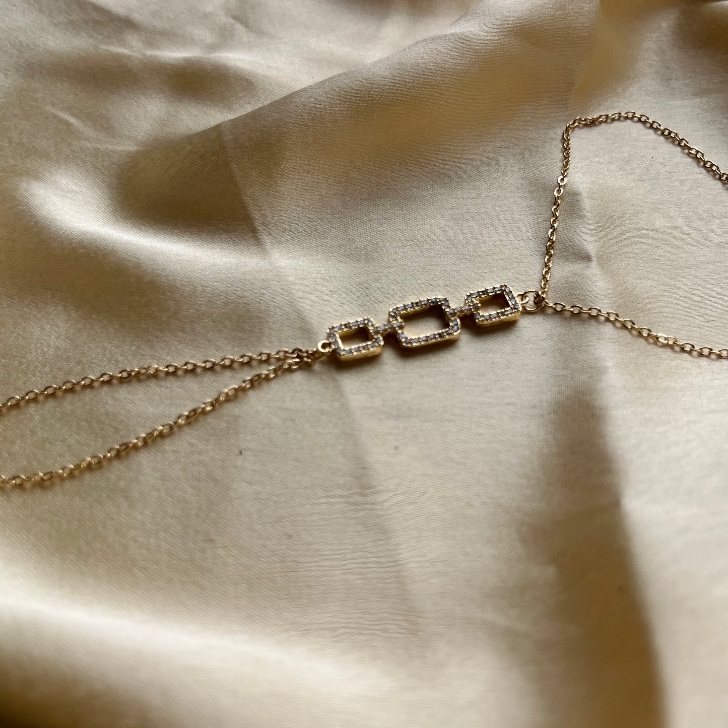 Geo Square Hand Chain