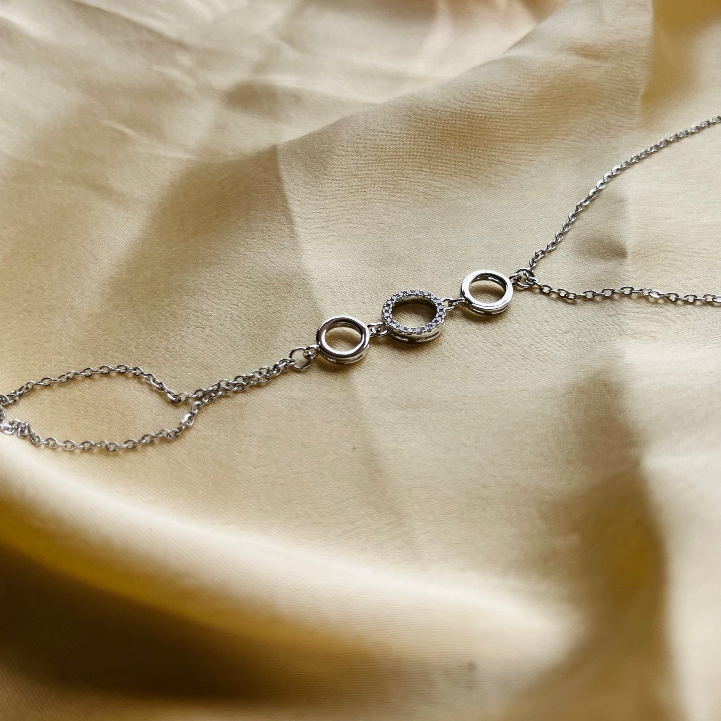 Delicate Silver Hand Chain
