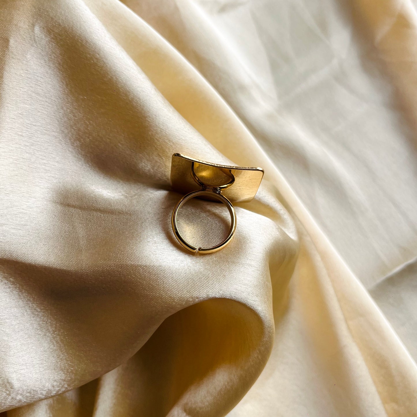 Strata Square Statement Ring
