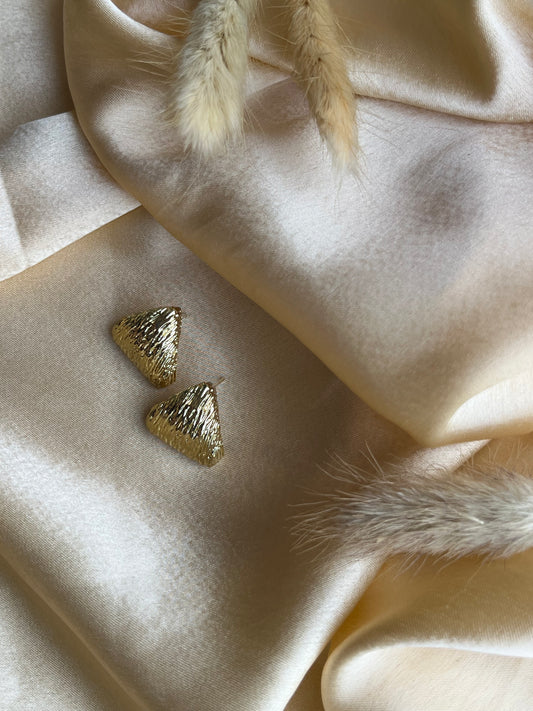 Triangle Texture Stud Earrings