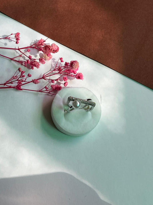 Pearl Saga Silver Ring