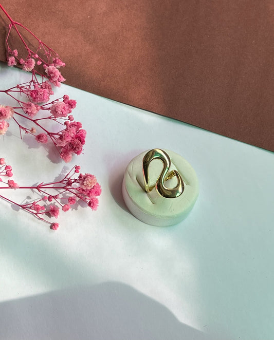 Sculpted S Curve Ring