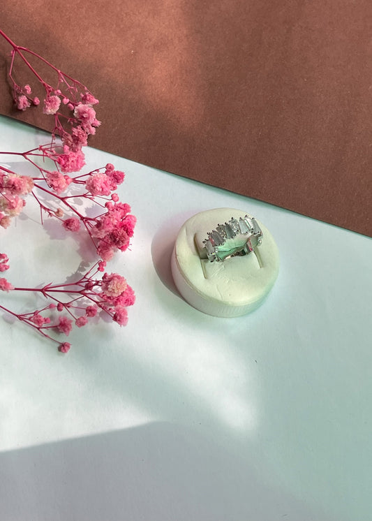 Silver Radiance Stone Ring