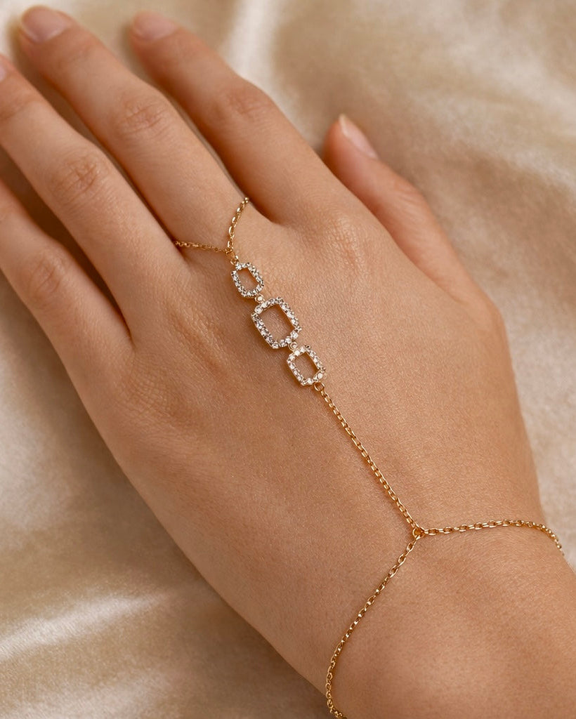 Geo Square Hand Chain